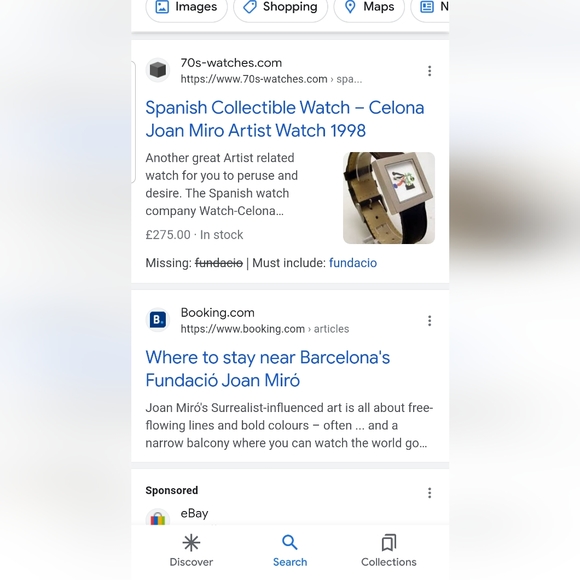 Celona Joan Miro Artist Watch - Picture 7 of 8